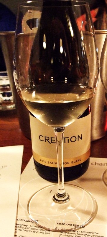 Creation Wines Sauvignon Blanc bottle and glass