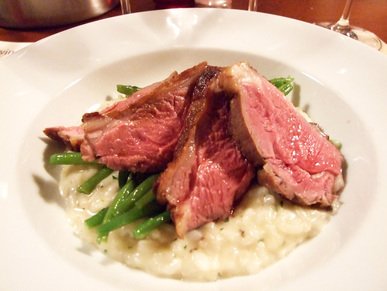 Lamb with risotto